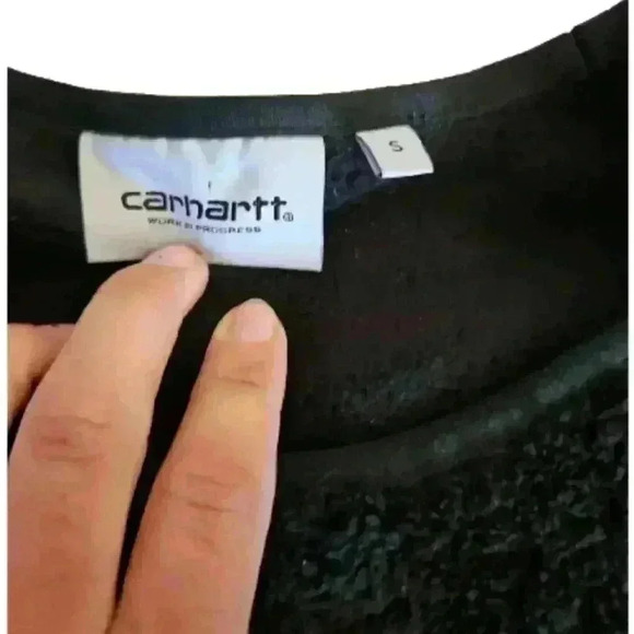 Carhartt Mens Black WIP Jackson Crew Sweatshirt S - Picture 9 of 12